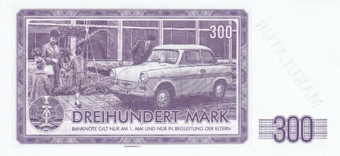 300 Mark 2016 Erich Honecker MAKULATUR