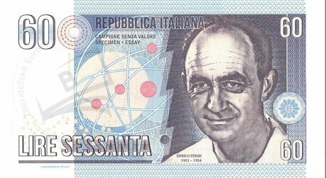 60 Lire 2016 Enrico Fermi