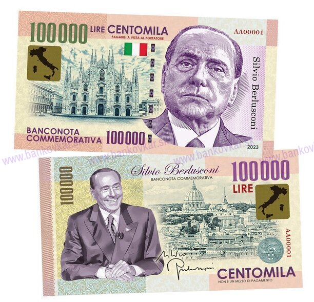 100000 Lire Silvio Berlusconi