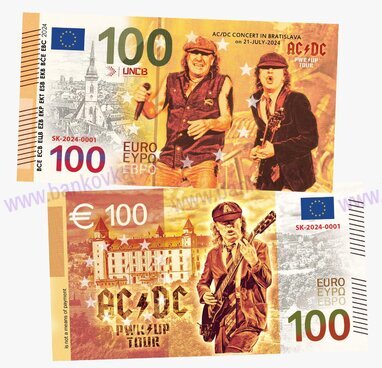 100 Euro AC/DC koncert v BA (SK 2024-03)