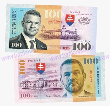 100 korún Peter Pellegrini (SK 2024-02)