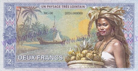 2 Francs Tahiti