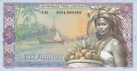 2 Francs Tahiti