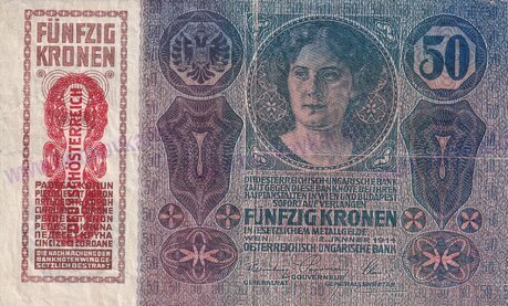 50 Kronen 1914 stav 3/4