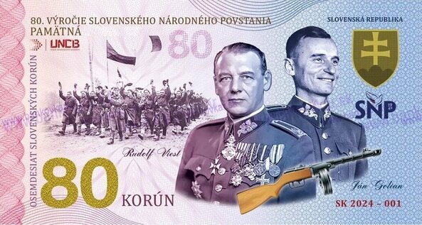 80 korún SNP Viest a Golian (SK 2024-01)