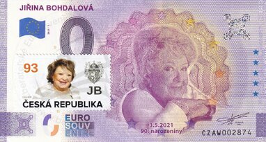 Jiřina Bohdalová (CZAW 2021-1) 93.narodeniny známka